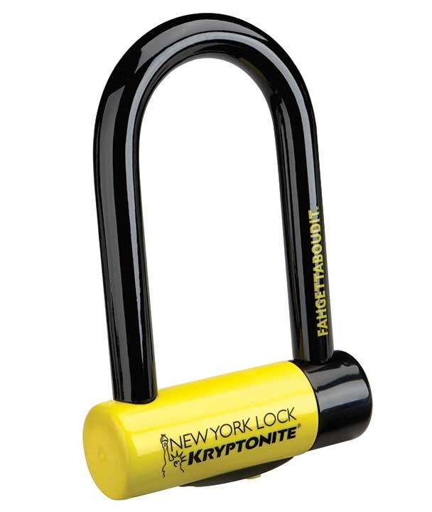 Kryptonite Lock New York U-Lock Fahgettaboudit Min - Papanui Cycles