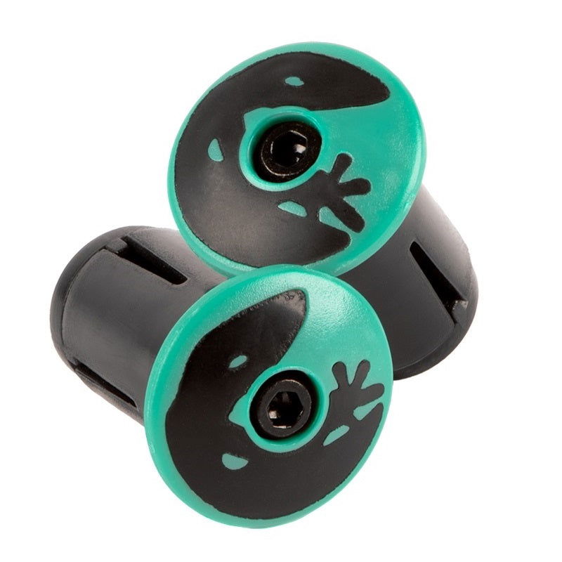 Lizard Skins Road Bar End Plugs Celeste Green - Papanui Cycles