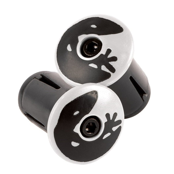Lizard Skins Road Bar End Plugs Diamond White - Papanui Cycles