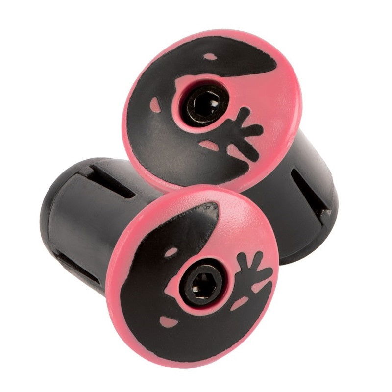 Lizard Skins Road Bar End Plugs Neon Pink - Papanui Cycles