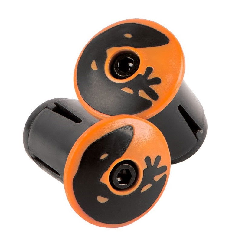Lizard Skins Road Bar End Plugs Tangerine Orange - Papanui Cycles