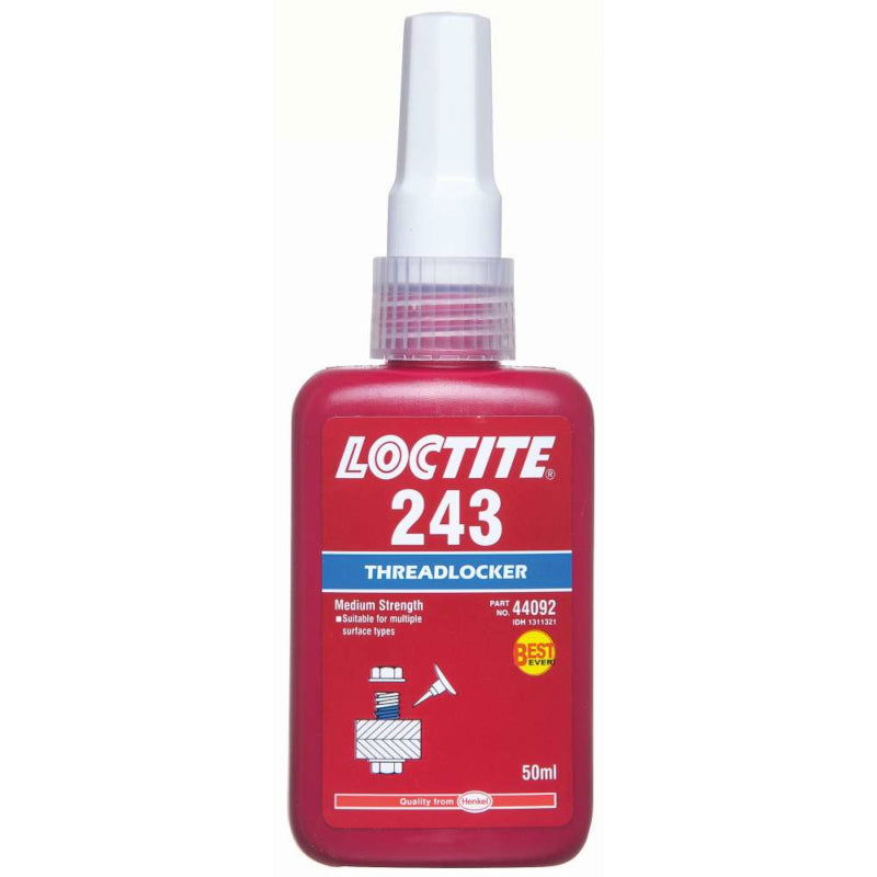 Loctite 243 Medium Threadlocker Strength 50ml - Papanui Cycles