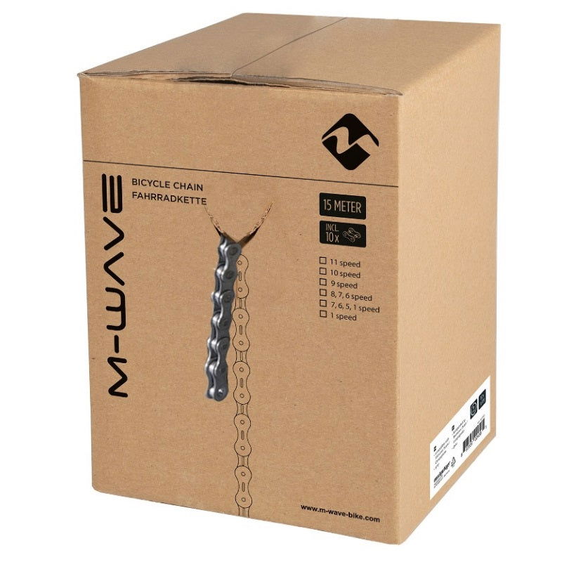 M-Wave 1/2 x 1/8 Chain 15m Workshop Roll - Papanui Cycles