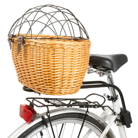 M-Wave Wicker Pet Basket with Cover - Papanui Cycles
