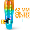 MADD LIGHT UP DECK RETRO BOARD ORANGE / TEAL