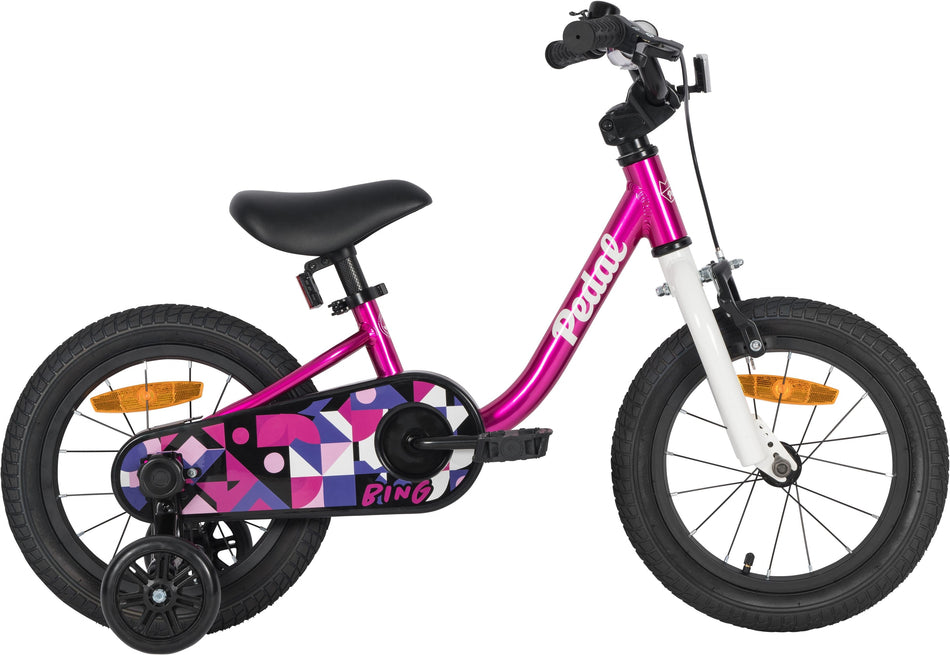 Pedal Bing 14" Pink White
