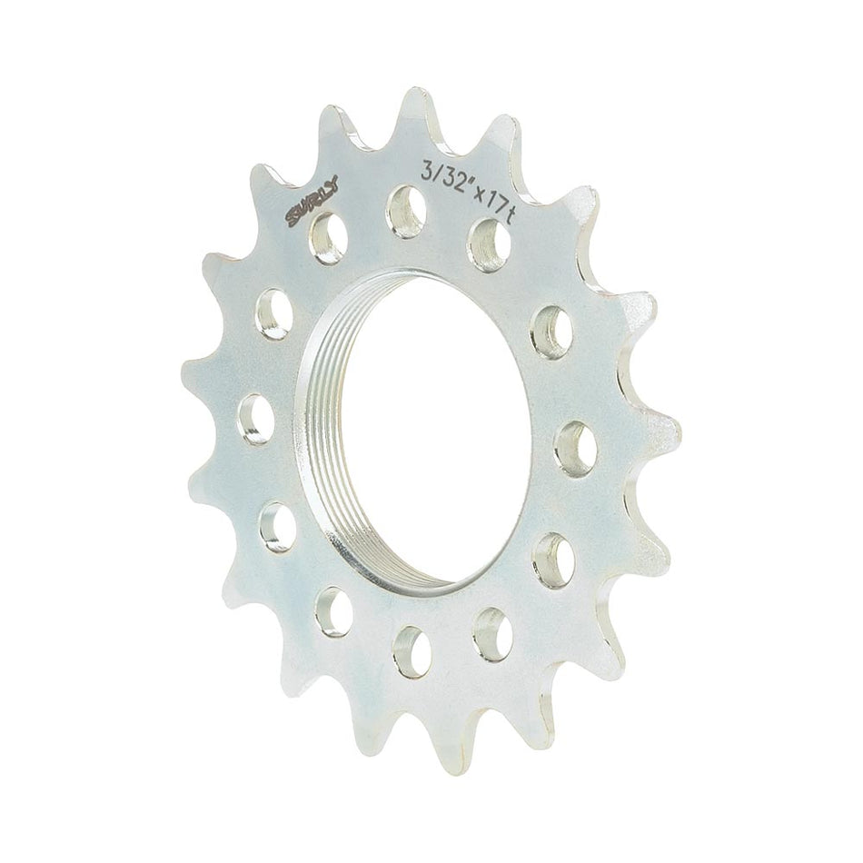 Surly Track Cassette Cog Lockring 1.29" x 24 TPI Left Hand Thread, Stainless Steel
