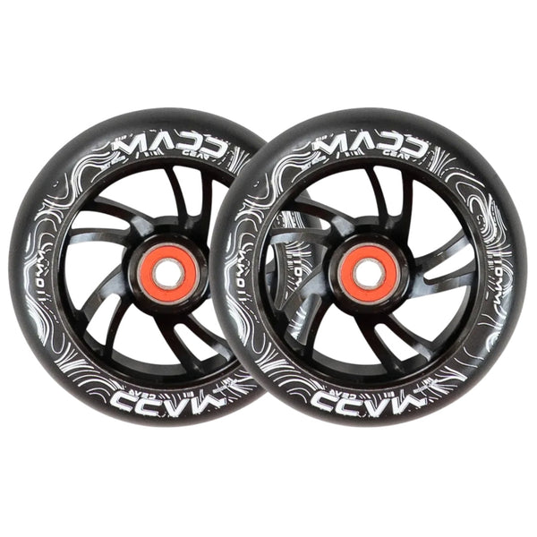 PAIR MADD GEAR 110MM FORCE ALLOY CORE WHEEL BLACK