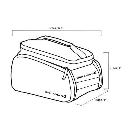 Blackburn Local Trunk Bag dimentions