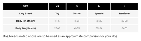 Proviz Reflect360 CRS Mens Jacket Sizing Guide