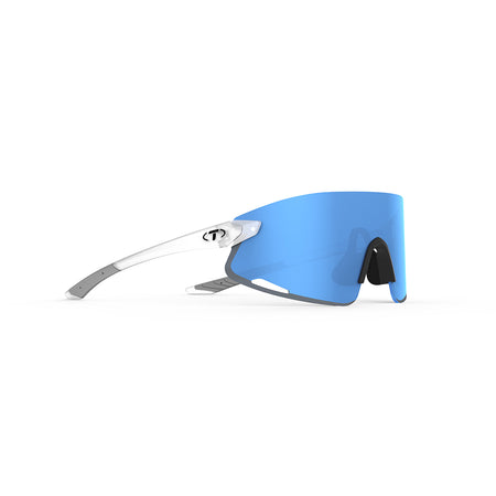 Tifosi Vogel XC Sunglasses Satin Clear with Sky Blue Mirror Lens
