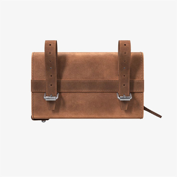 D-Shaped Saddle Bag Dark Tan
