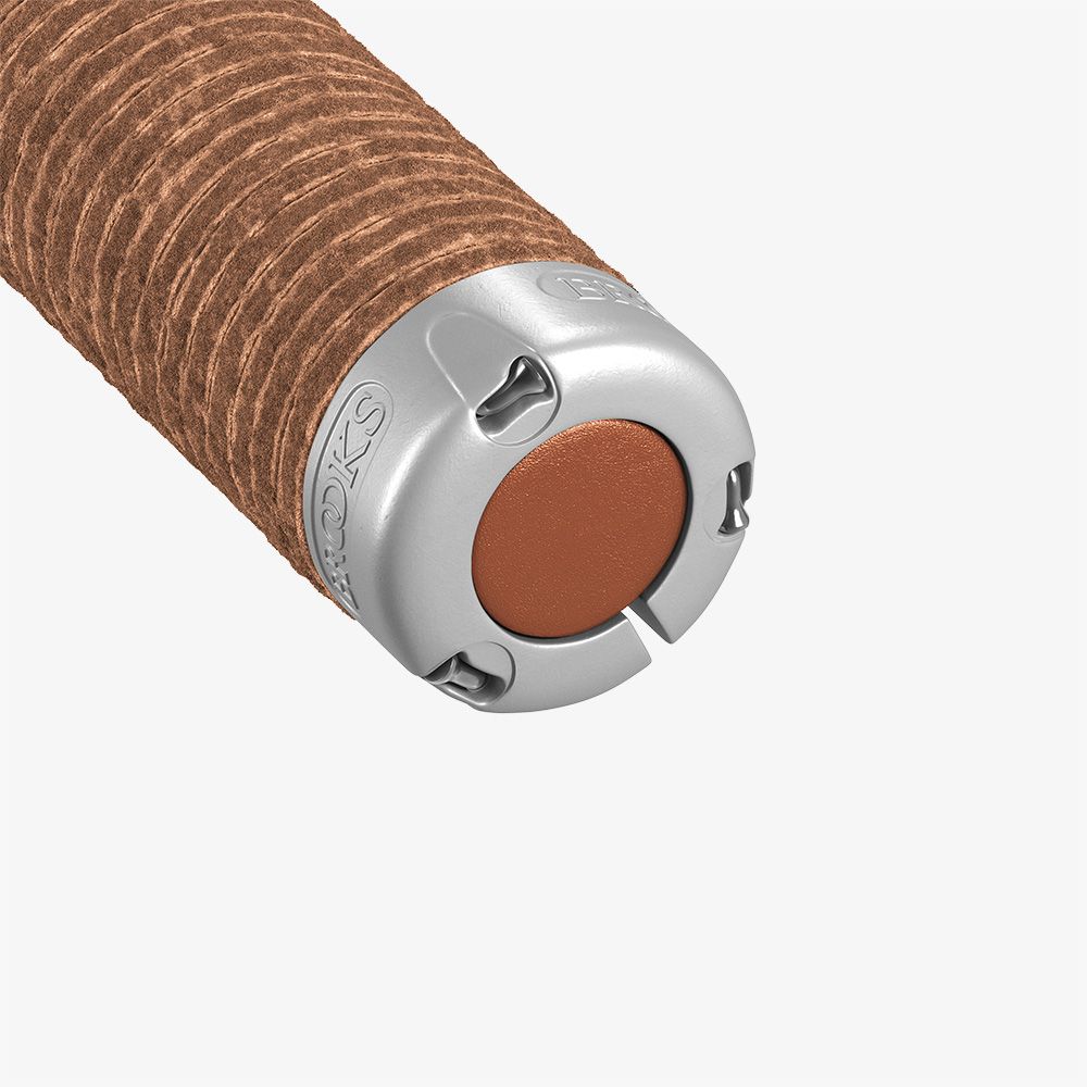 Plump Leather Handle Bar Grips