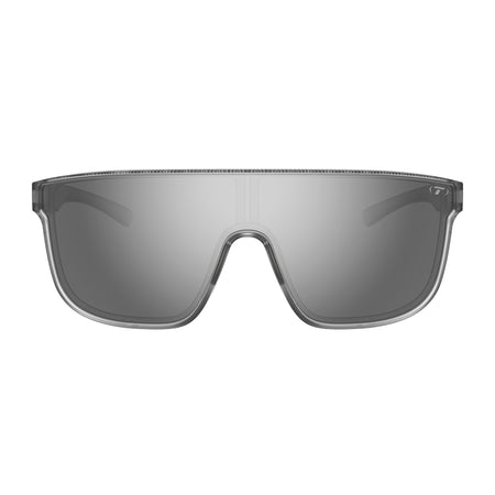 Tifosi Sanctum XL Sunglasses Satin Clear with Silver Mirror Lens
