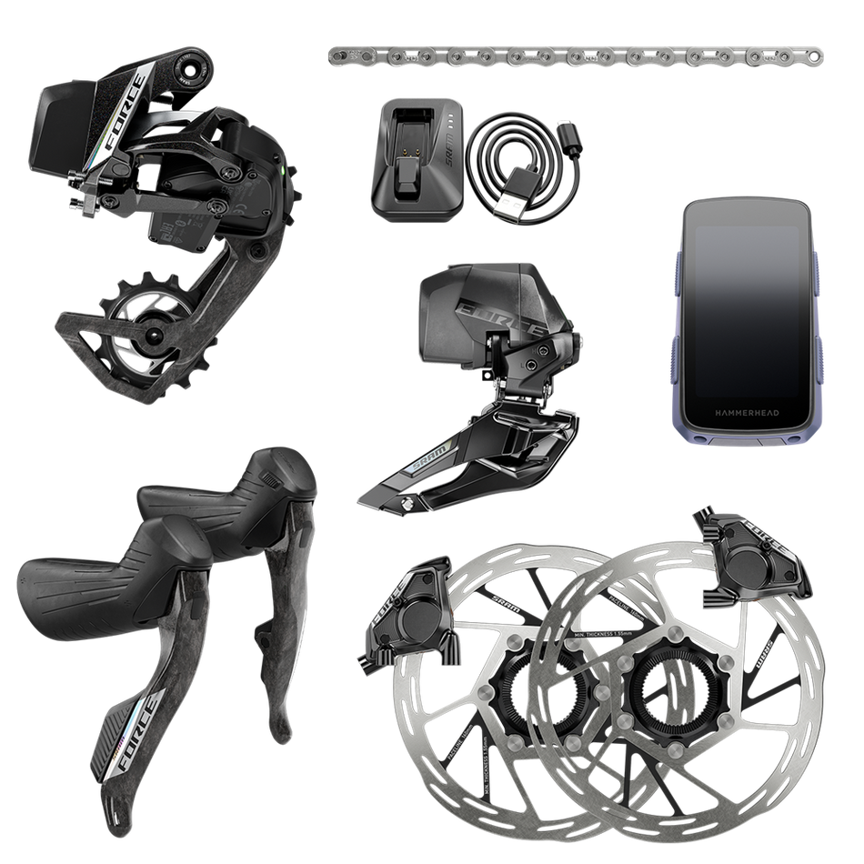 SRAM Force AXS 2X Groupset with Hammerhead