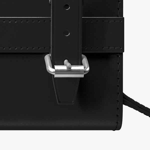 D-Shaped Saddle Bag Black