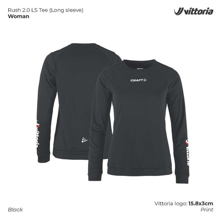 Rush 2.0 LS Tee Womens BLK