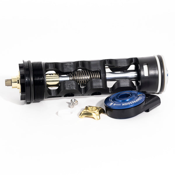 RockShox Fork Compression Damper - Remote 17mm (PopLoc, Pre 2013 PushLoc) Motion Control DNA - (Includes Spool Cable Clamp and Floodgate Knob) - SIDB / REBA RLT 120mm Only A1-A3 2012 - 2016
