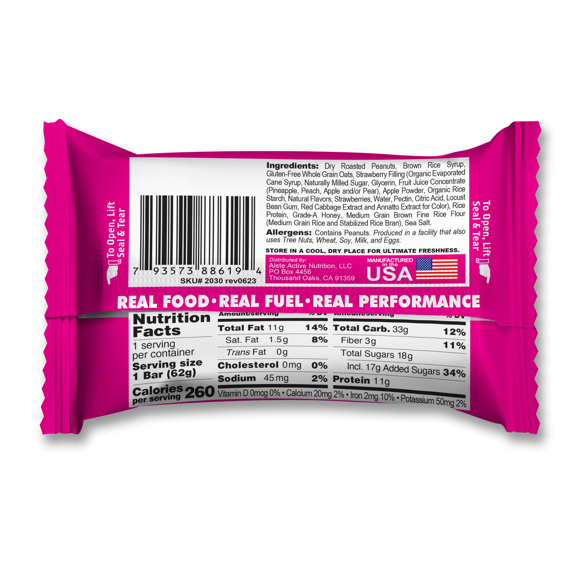 Bonk Breaker Peanut Butter & Jelly Protein + Energy Bars