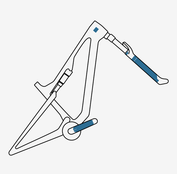 Mucky Nutz Fork & Crank Skinz Clear