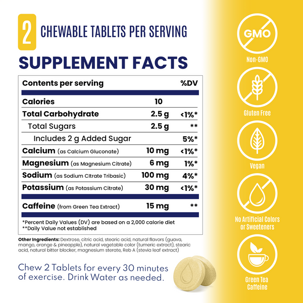 Saltstick Caffeine FastChews - Bottle