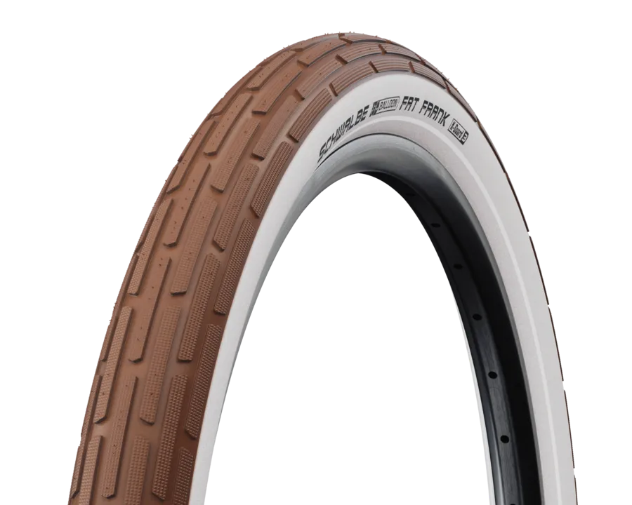 Schwalbe Tyre Motion Fat Frank - Brown/White Wall