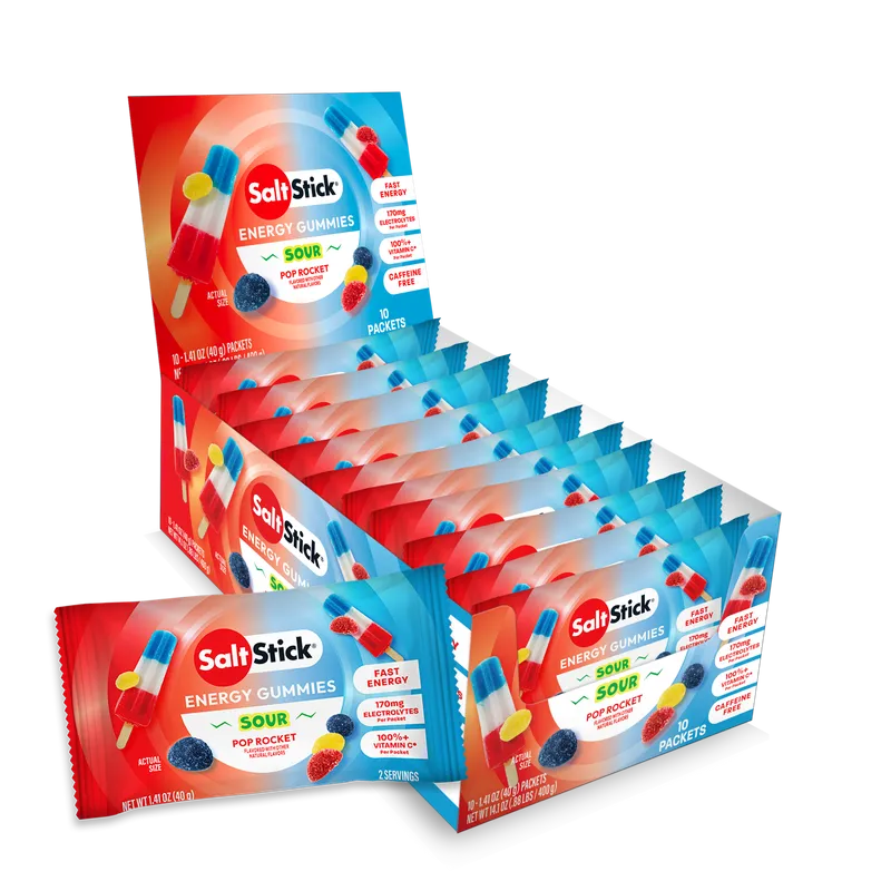 Saltstick Sour Pop Rocket Energy Gummies