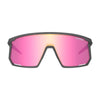 Tifosi Moab Sunglasses Satin Vapor with Clarion Sunset Pink AC Red and Clear Lens
