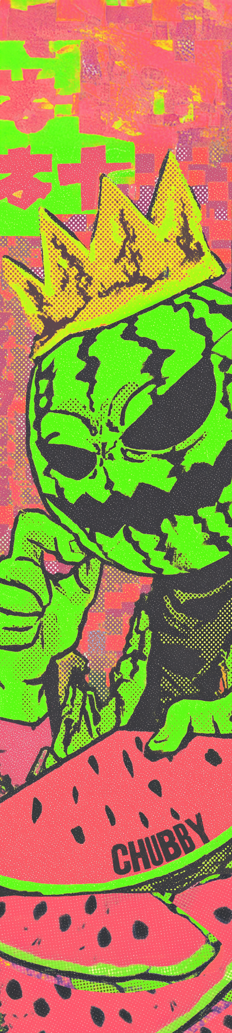 CHUBBY WATERMELON KING GRIPTAPE