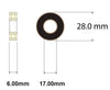 28x17x6 Enduro Suspension Bearing