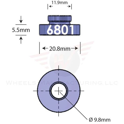 6801 Open Bore Adapter
