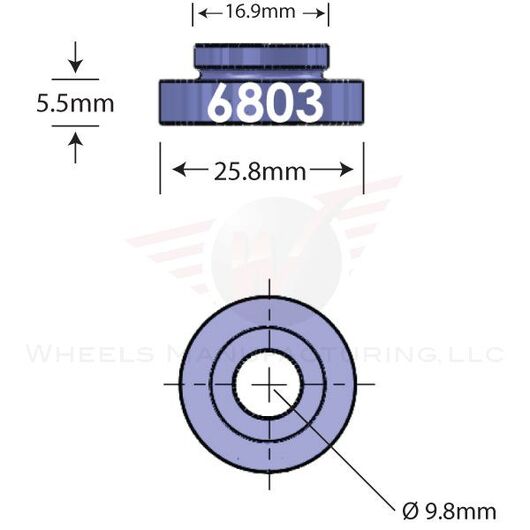 6803 Open Bore Adaptor