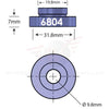 6804 Open Bore Adaptor