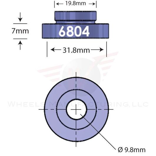 6804 Open Bore Adaptor