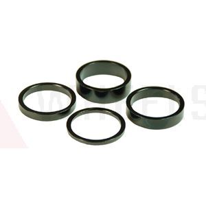 1-1/8&quot; Headset Spacer Set Black