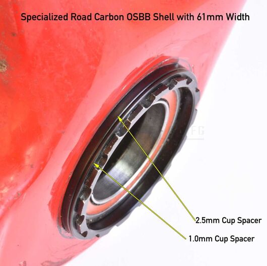 46mm ID Bottom Bracket Spacer Pack