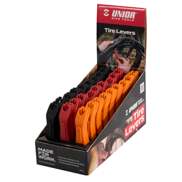 Unior 1657ST-US Set of Tire Levers in a Box , 27 Pairs