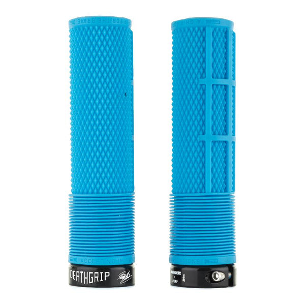 DMR DeathGrip Flangeless Lock-On Grips Thick (31.3mm)-Blue