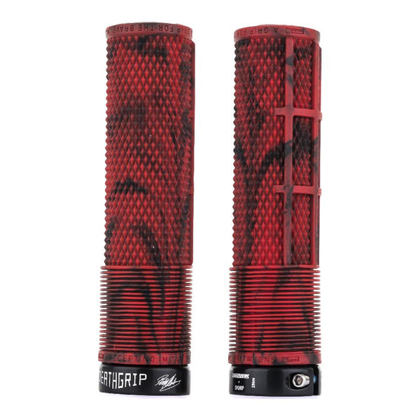 DMR DeathGrip Flangeless Lock-On Grips Thin (29.8mm)-Marble Red