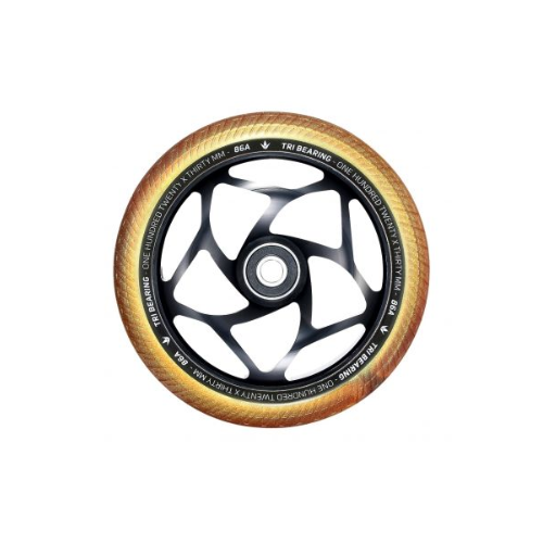 120MM X 30MM TRI BEARING WHEEL - BLACK/GOLD - ENVY