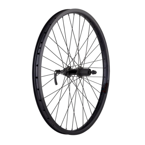 Rear 26" Disc Brake QR Alloy 8/9 Speed Cassette Wheel Black