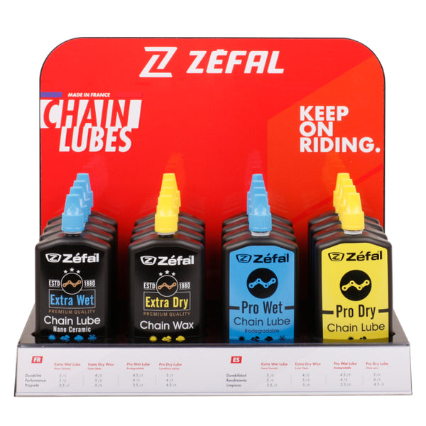 Zefal Lube Counter Display with 16 Bottles - Counter Display