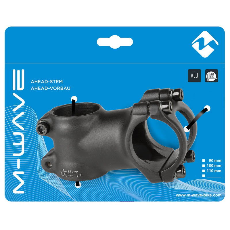 M-Wave Alloy Stem 31.8mm Carded 60mm