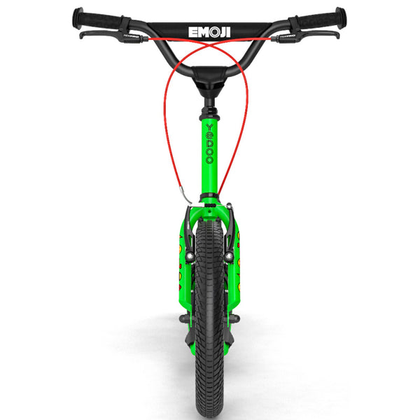 Yedoo Wzoom Emoji Scooter 16/12" Green - Front
