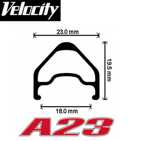 Velocity A23 Road Rim 700c
